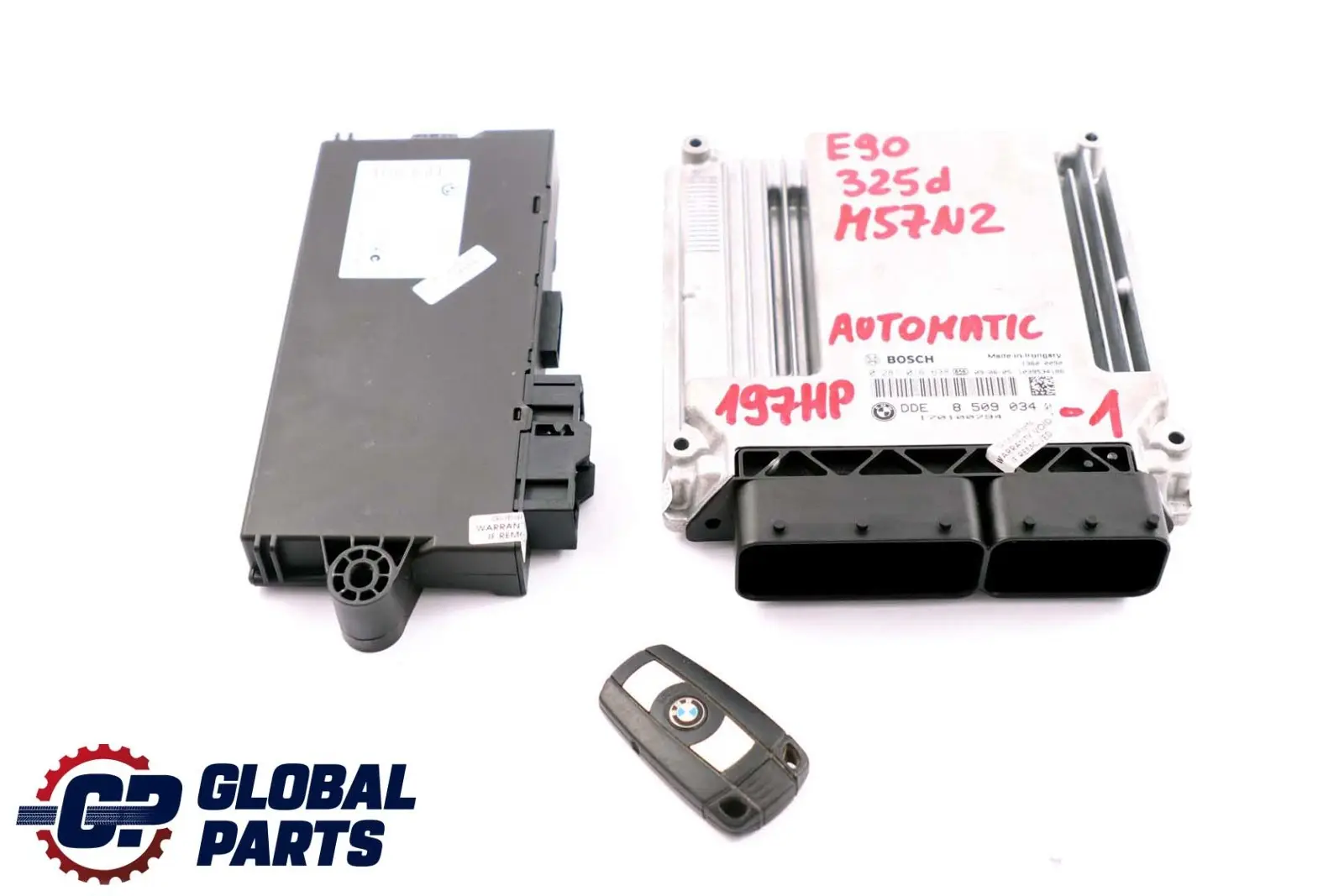 BMW E60 LCI E90 325d 525d M57N2 197HP ECU Kit DDE 8509034 CAS3 Key Automatic