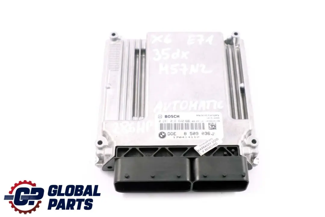 M57N2 Engine Control Unit ECU DDE Automatic to BMW E60 X5 E70 X6 E71 E90 with Part number 8509036 BMW E60 X5 E70 X6 E71 E90 M57N2 Engine Control Unit ECU DDE Automatic - SKU 8509036 - Part number 8509036