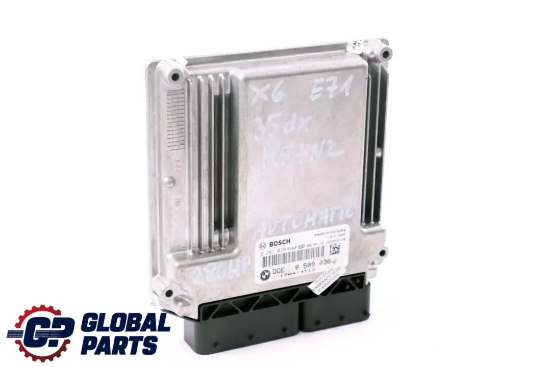 M57N2 Engine Control Unit ECU DDE Automatic to BMW E60 X5 E70 X6 E71 E90 with Part number 8509036 BMW E60 X5 E70 X6 E71 E90 M57N2 Engine Control Unit ECU DDE Automatic - SKU 8509036 - Part number 8509036