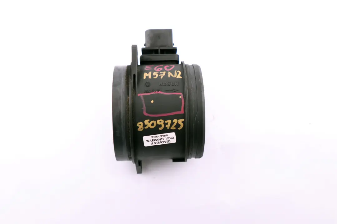 BMW 3 5 Series E60 E61 E90 E91 E92 M57N Hot Film Mass Air Flow Meter Pipe - SKU 8509725 - Part number 8509725