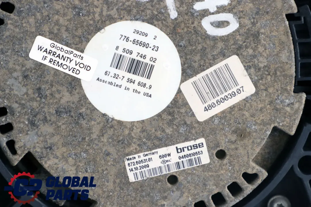 BMW X5 E70 3.0d 3.0sd M57N2 Wentylator Obudowa - SKU 8509746 - Numer Części 8509746