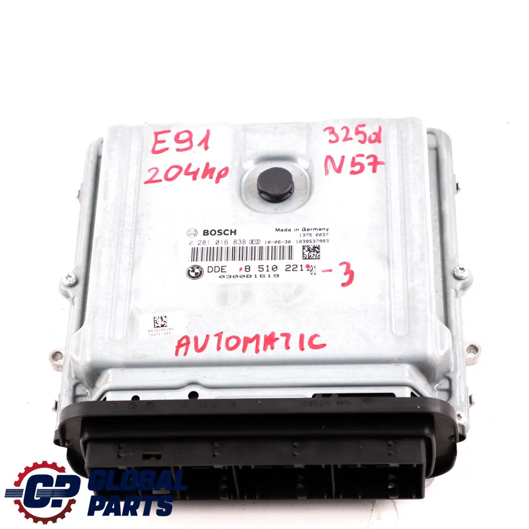 BMW E90 E91 LCI E92 325d Diesel N57 204HP ECU Engine Kit DDE CAS3 + Key - SKU 8510221-3 - Part number 8510221