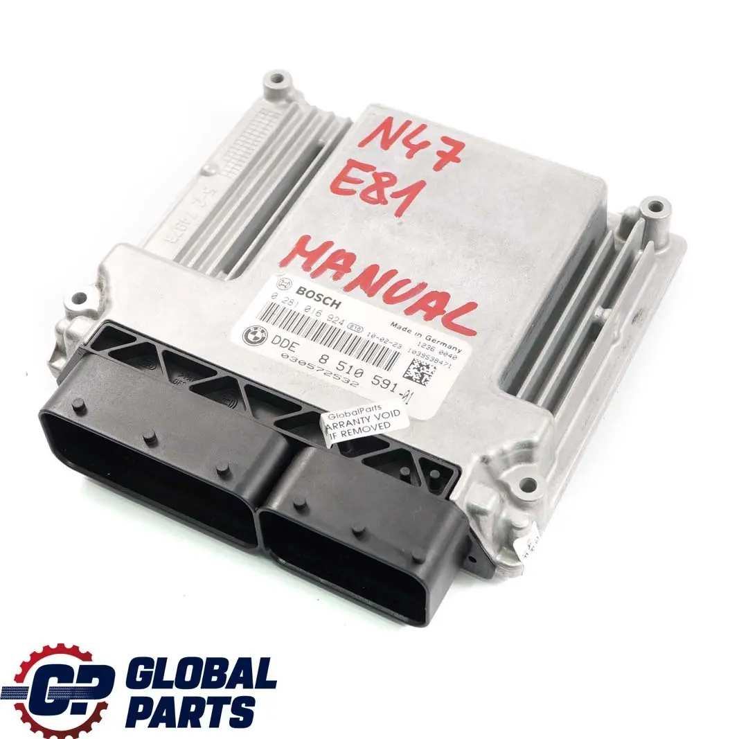 BMW E60 E87 E90 LCI 120d 320d 520d N47 Engine ECU DDE Manual - SKU 8510591 - Part number 8510591