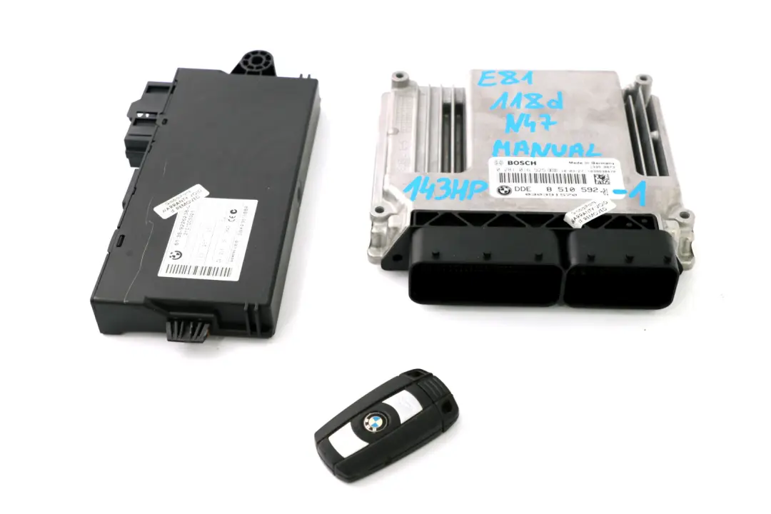 N47 ECU Kit DDE CAS3 Key BMW 1 3 Series E81 E87 E90 LCI 118d 318d - SKU 8510592-1 - Part number 8510592