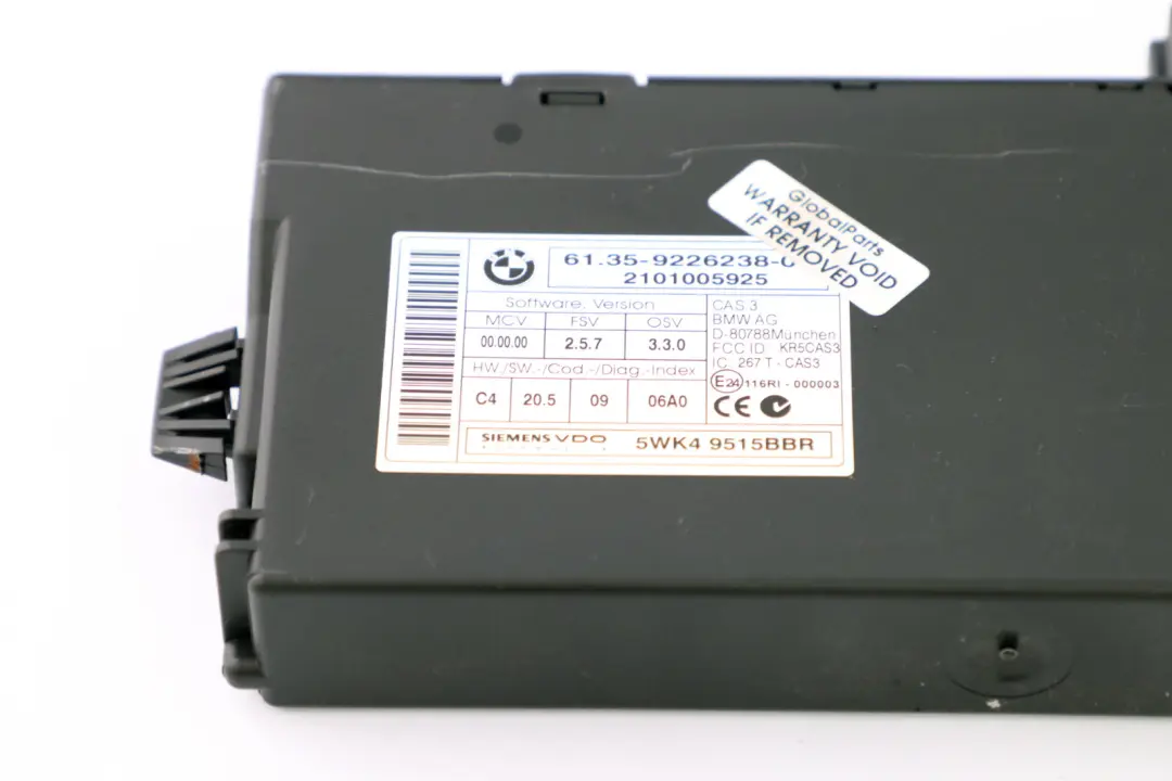 N47 ECU Kit DDE CAS3 Key BMW 1 3 Series E81 E87 E90 LCI 118d 318d - SKU 8510592-1 - Part number 8510592