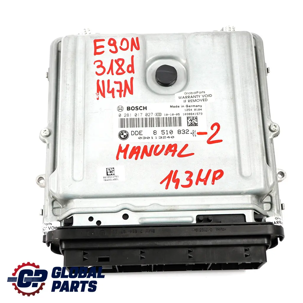 N47N ECU Kit DDE CAS3 + Schlüssel Schaltgetriebe für BMW E90 E91 LCI 318d Motor mit Teilenummer 8510832 BMW E90 E91 LCI 318d Motor N47N ECU Kit DDE CAS3 + Schlüssel Schaltgetriebe - SKU 8510832-2 - Teilenummer 8510832