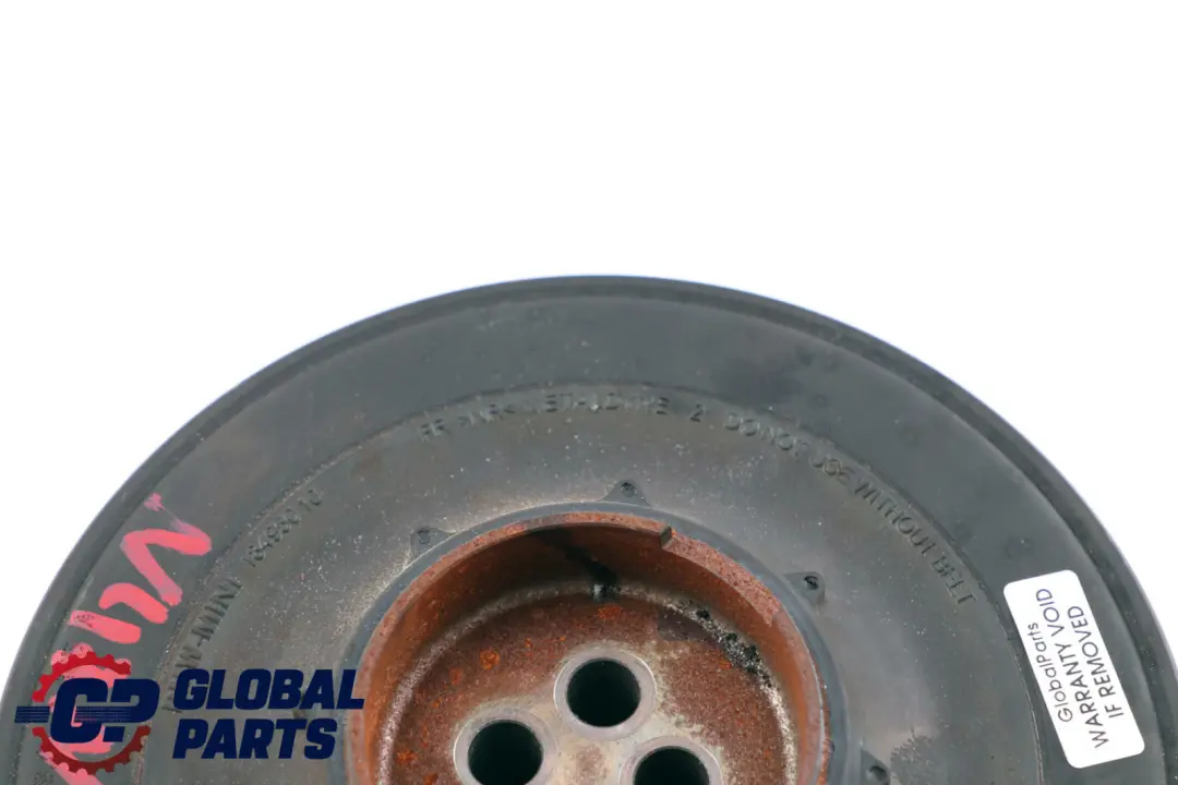 N47N Amortiguador de vibraciones cigüeñal para Mini R55 R56 LCI R60 R61 con número de pieza 8511320 Mini R55 R56 LCI R60 R61 N47N Amortiguador de vibraciones cigüeñal - SKU 8511320 - Número de pieza 8511320