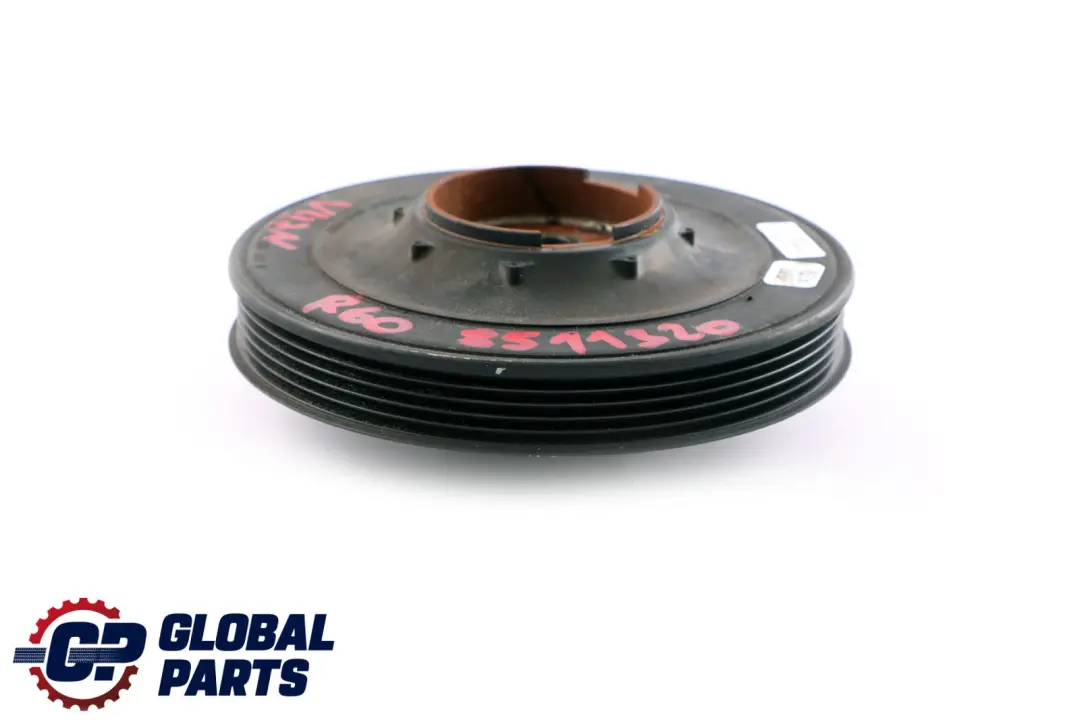 N47N Amortiguador de vibraciones cigüeñal para Mini R55 R56 LCI R60 R61 con número de pieza 8511320 Mini R55 R56 LCI R60 R61 N47N Amortiguador de vibraciones cigüeñal - SKU 8511320 - Número de pieza 8511320