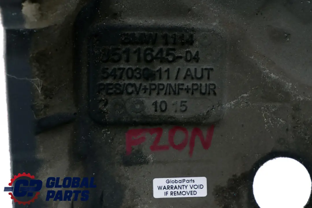 Mini BMW 1 2 3 F20 F21 F30 LCI Cubierta Acústica Aislamiento Motor - SKU 8511645 - Número de pieza 8511645