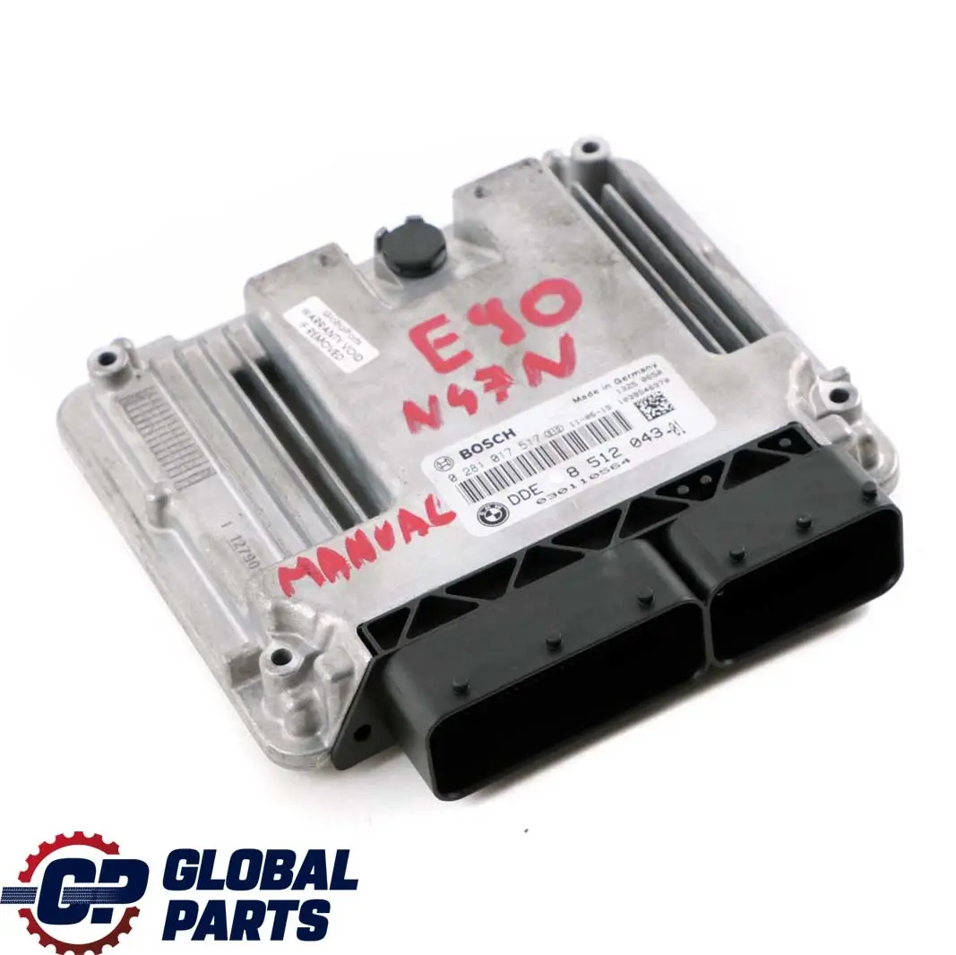 N47N Motore base DDE Manuale Unità Controllo per BMW 3 E90 E91 LCI 316d 318d con numero di parte 8512043 BMW 3 E90 E91 LCI 316d 318d N47N Motore base DDE Manuale Unità Controllo - SKU 8512043 - Numero di parte 8512043