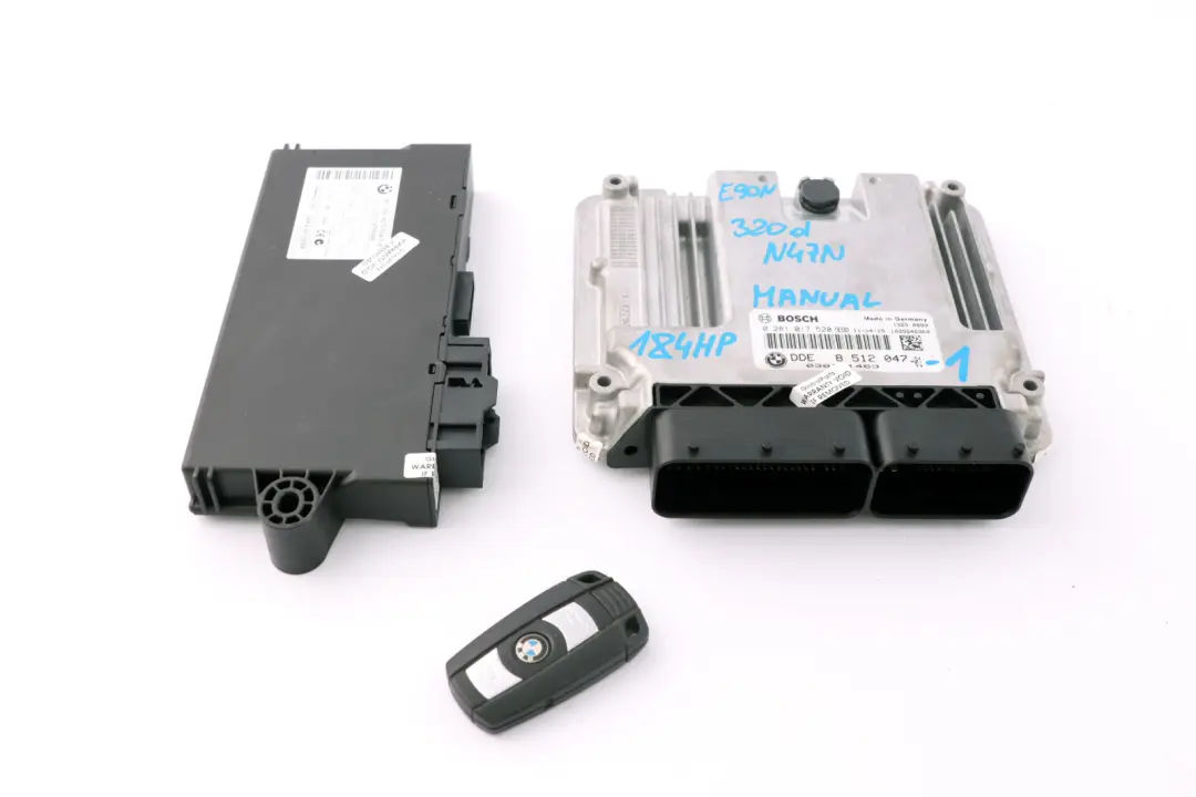 BMW E90 E91 LCI 320d N47N 184HP ECU KIT DDE + CAS3 + Key Manual - SKU 8512047-1 - Part number 8512047