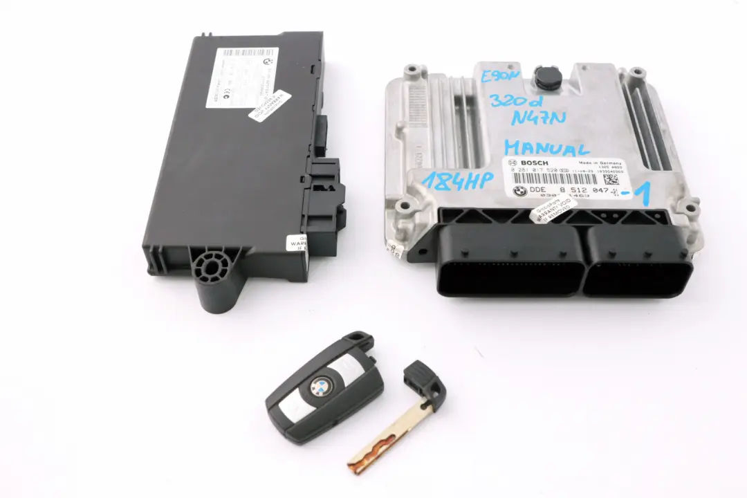 BMW E90 E91 LCI 320d N47N 184HP ECU KIT DDE + CAS3 + Key Manual - SKU 8512047-1 - Part number 8512047