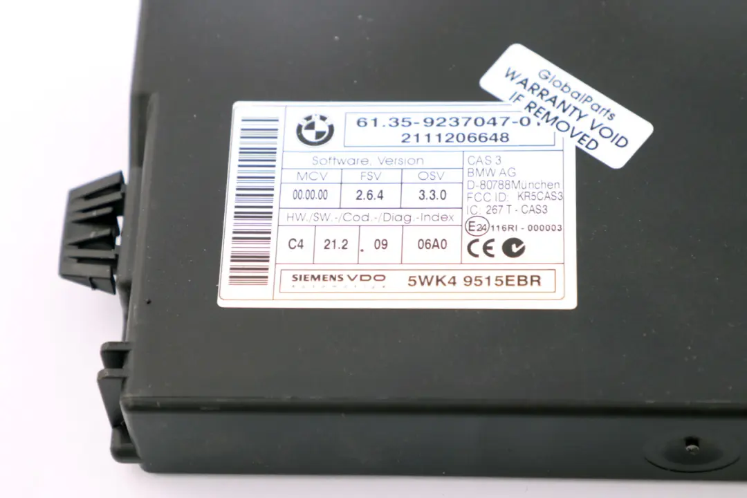 BMW E90 E91 LCI 320d N47N 184HP ECU KIT DDE + CAS3 + Key Manual - SKU 8512047-1 - Part number 8512047