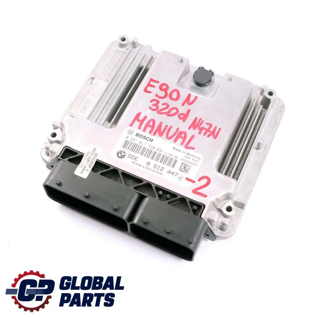 BMW E90 E91 LCI N47N 320d ECU Básica Unidad de Control DDE Manual - SKU 8512047-2 - Número de pieza 8512047