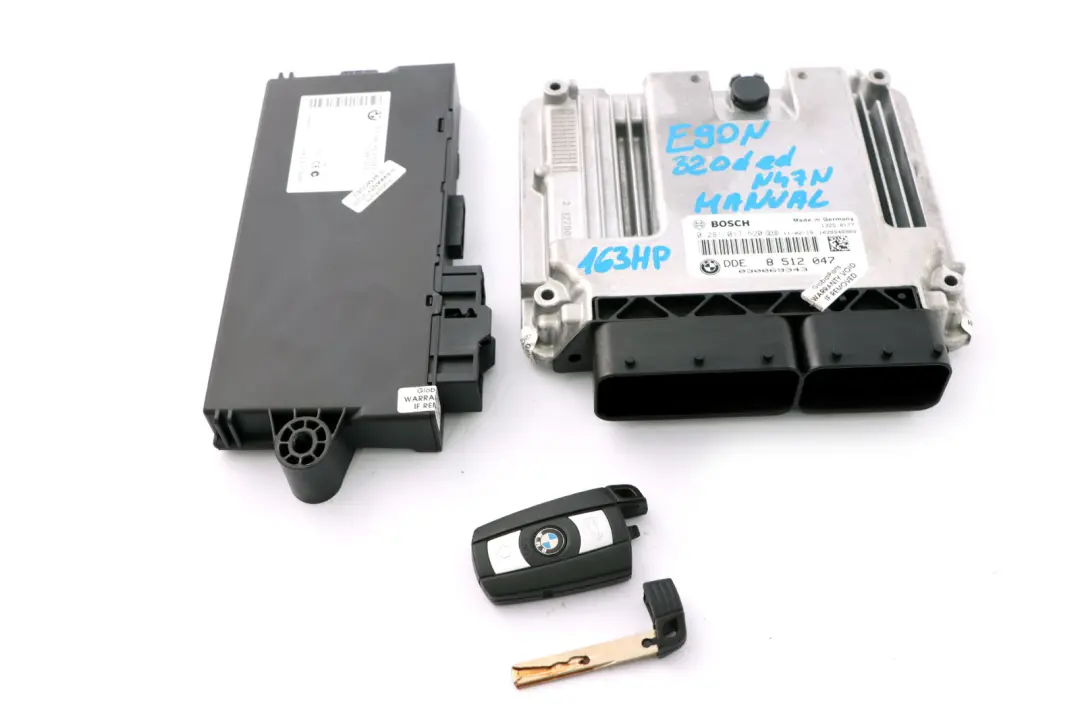 BMW E90 E91 LCI N47N 320d ed ECU KIT DDE CAS 3 chiave Manuale - SKU 8512047 - Numero di parte 8512047