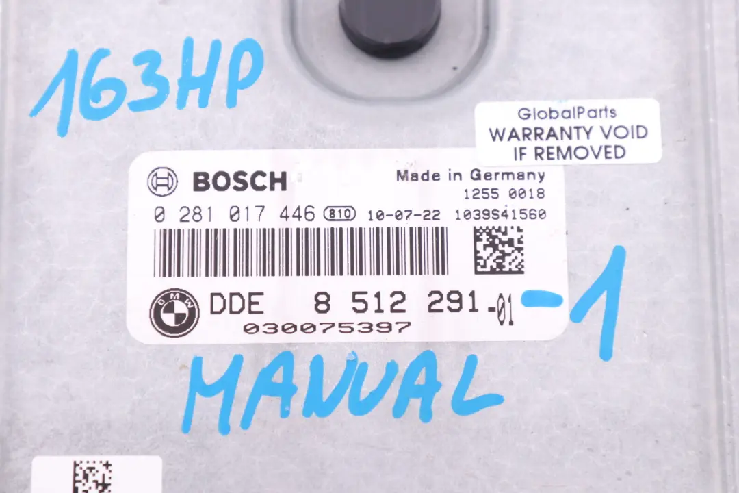 BMW 3 Series E90 E91 LCI N47N 320ed 320d ed ECU KIT DDE CAS 3 Key Manual - SKU 8512291-1 - Part number 8512291