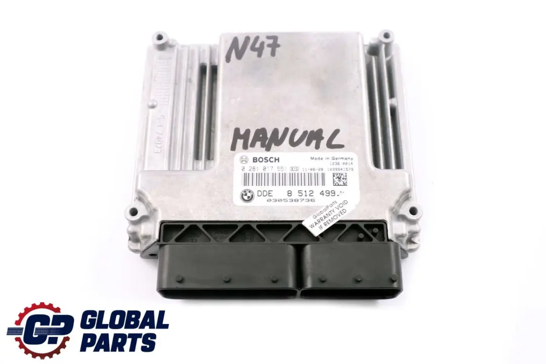 N47 Diesel ECU DDE Control del motor para BMW E81 E87 E90 E91 LCI con número de pieza 8512499 BMW E81 E87 E90 E91 LCI N47 Diesel ECU DDE Control del motor - SKU 8512499 - Número de pieza 8512499