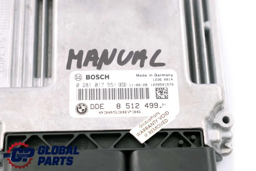 N47 Diesel ECU DDE Control del motor para BMW E81 E87 E90 E91 LCI con número de pieza 8512499 BMW E81 E87 E90 E91 LCI N47 Diesel ECU DDE Control del motor - SKU 8512499 - Número de pieza 8512499