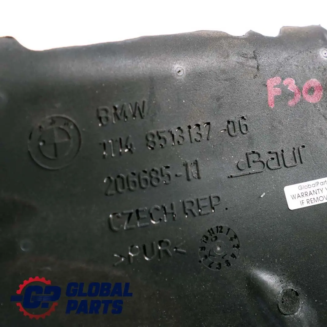 B47 Moteur Revetement Acoustique pour BMW F20 F21 LCI F30 F31 à propos du numéro de pièce 8513137 BMW F20 F21 LCI F30 F31 B47 Moteur Revetement Acoustique - SKU 8513137 - Numéro de pièce 8513137