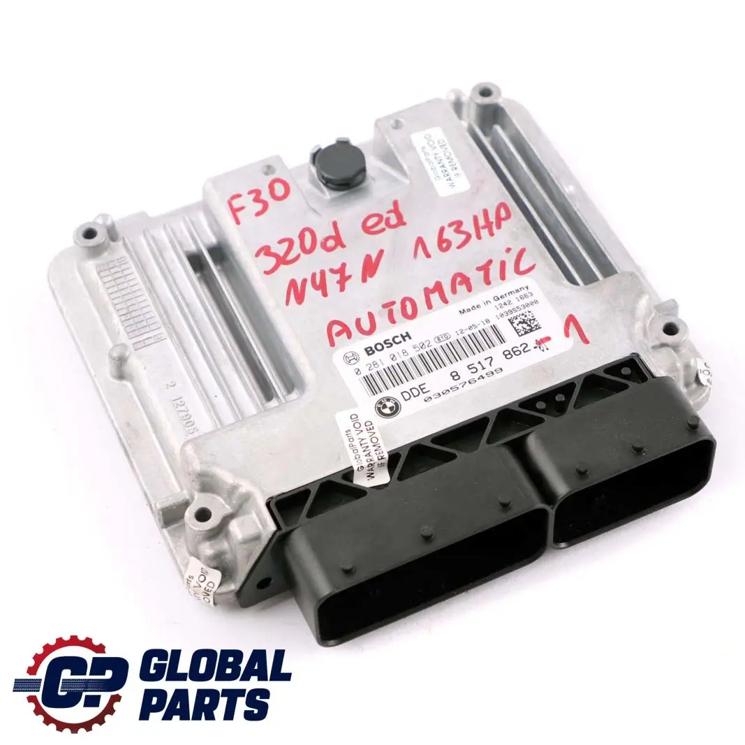 Control Unit Diesel N47N ECU DDE Automatic to BMW F10 F20 F30 F32 Engine with Part number 8517862 BMW F10 F20 F30 F32 Engine Control Unit Diesel N47N ECU DDE Automatic - SKU 8517862-1 - Part number 8517862