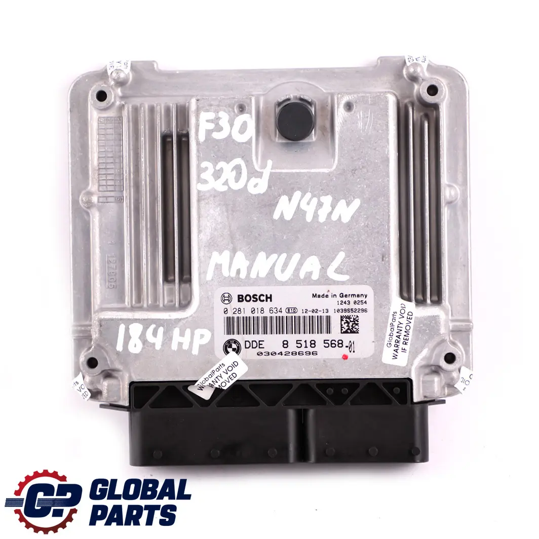 N47N 184HP ECU Kit DDE + Key + FEM to BMW F20 F30 F32 120d 320d 420d Diesel with Part number 8518568 BMW F20 F30 F32 120d 320d 420d Diesel N47N 184HP ECU Kit DDE + Key + FEM - SKU 8518568-1 - Part number 8518568