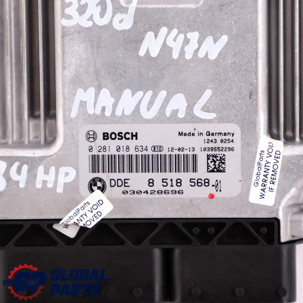 N47N 184HP ECU Kit DDE + Key + FEM to BMW F20 F30 F32 120d 320d 420d Diesel with Part number 8518568 BMW F20 F30 F32 120d 320d 420d Diesel N47N 184HP ECU Kit DDE + Key + FEM - SKU 8518568-1 - Part number 8518568