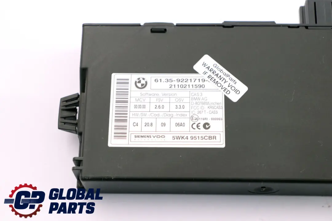 BMW Mini Cooper D ALL4 R60 N47N 1.6 Diesel Engine ECU Kit DDE CAS3 + Key - SKU 8519663-5 - Part number 8519663
