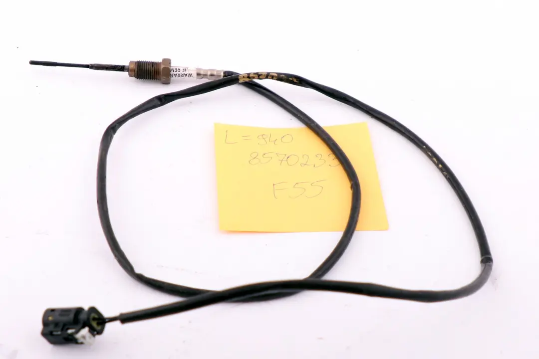 Capteur de Temperature L=940 Abgas Mini Cooper One F54 F55 F56 F57 F60 - SKU 8570233 - Numéro de pièce 8570233