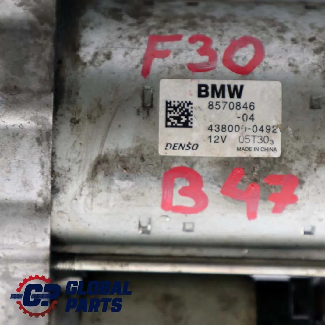 B47 Diesel Starter Motor Engine to BMW F20 F21 F22 F30 F32 LCI with Part number 8570846 BMW F20 F21 F22 F30 F32 LCI B47 Diesel Starter Motor Engine - SKU 8570846 - Part number 8570846