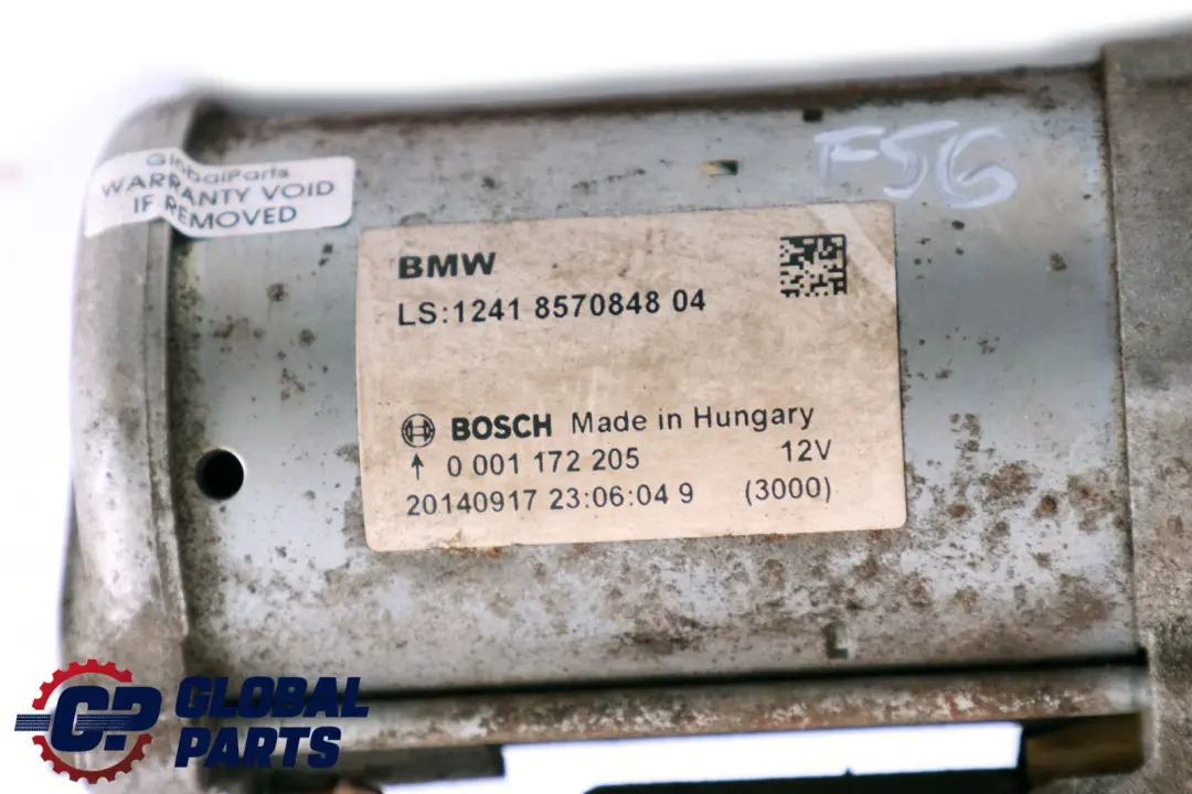 Mini Cooper One D F54 F55 F56 F57 Engine Starter Motor Diesel Bosch - SKU 8570848 - Part number 8570848