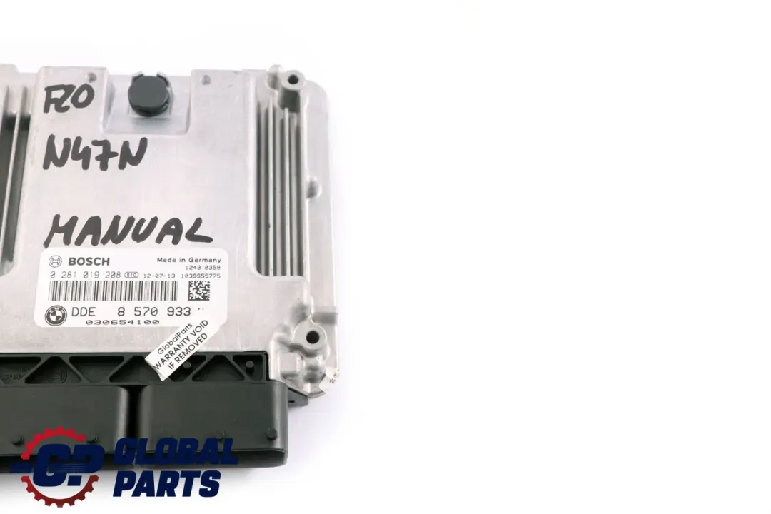 N47N Engine ECU Manual to BMW 1 3 Series F20 F21 F30 F31 118d 318d Diesel with Part number 8570933 BMW 1 3 Series F20 F21 F30 F31 118d 318d Diesel N47N Engine ECU Manual - SKU 8570933 - Part number 8570933
