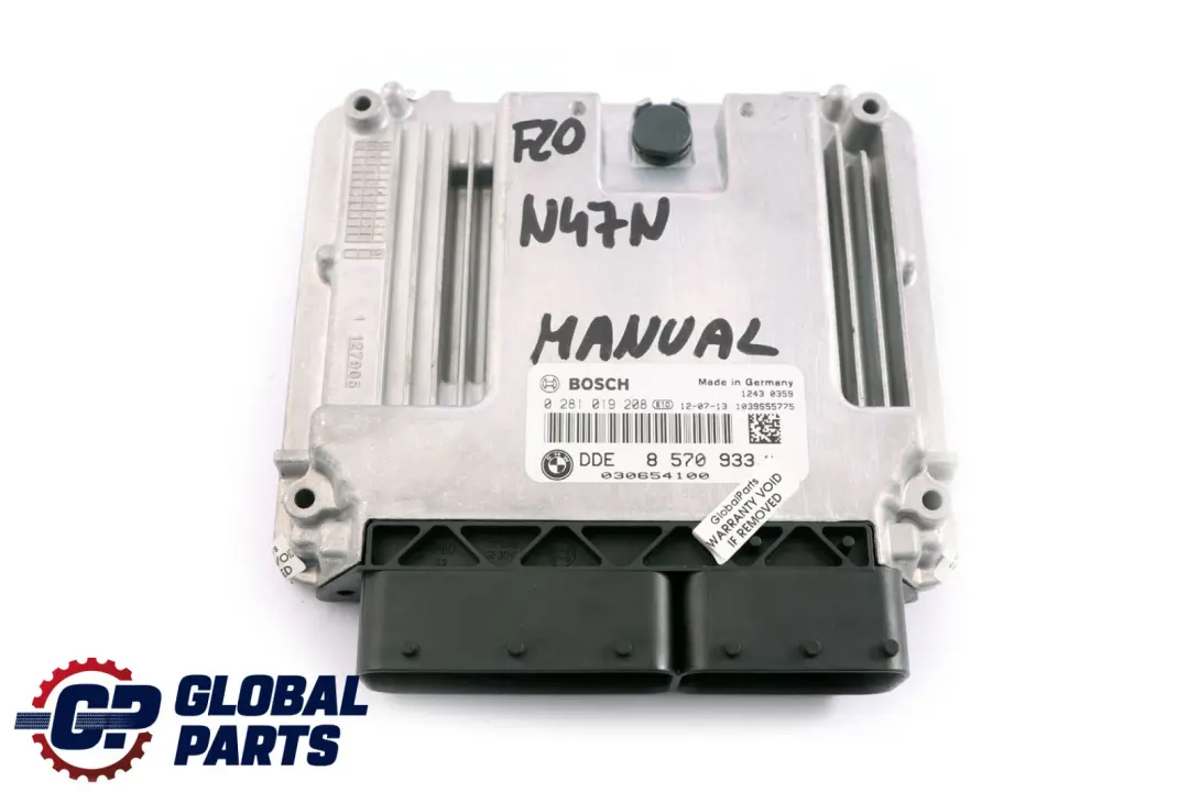 N47N Engine ECU Manual to BMW 1 3 Series F20 F21 F30 F31 118d 318d Diesel with Part number 8570933 BMW 1 3 Series F20 F21 F30 F31 118d 318d Diesel N47N Engine ECU Manual - SKU 8570933 - Part number 8570933