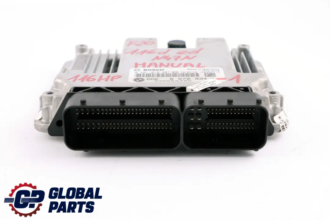 BMW 1 er F20 F21 116d ed Diesel N47N 116PS Steuergerät DDE Schlüssel - SKU 8570934-1 - Teilenummer 8570934