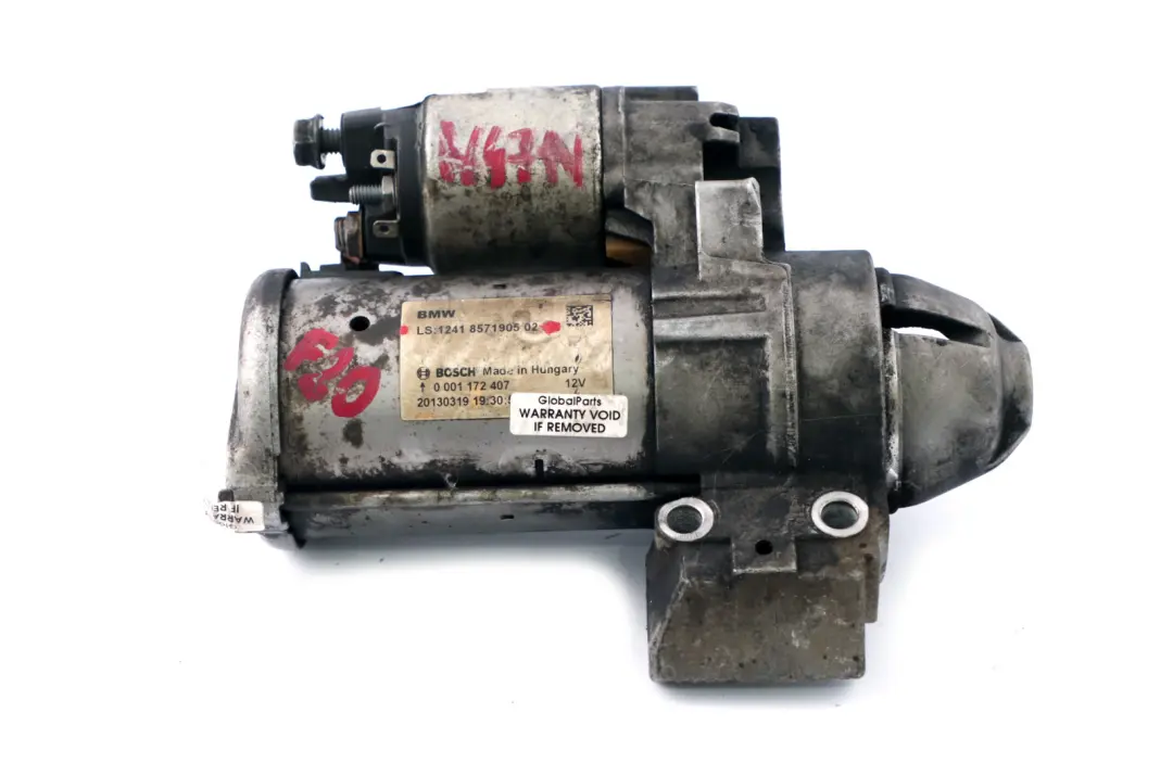 N47N Motor Diesel Motor De arranque para BMW F20 F21 F22 F30 con número de pieza 8587708 BMW F20 F21 F22 F30 N47N Motor Diesel Motor De arranque - SKU 8571905 - Número de pieza 8587708