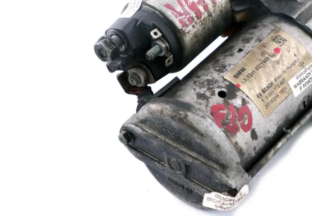 BMW 1 2 3 F20 F21 F22 F30 N47N Diesel Demarreur Moteur - SKU 8571905 - Numéro de pièce 8587708