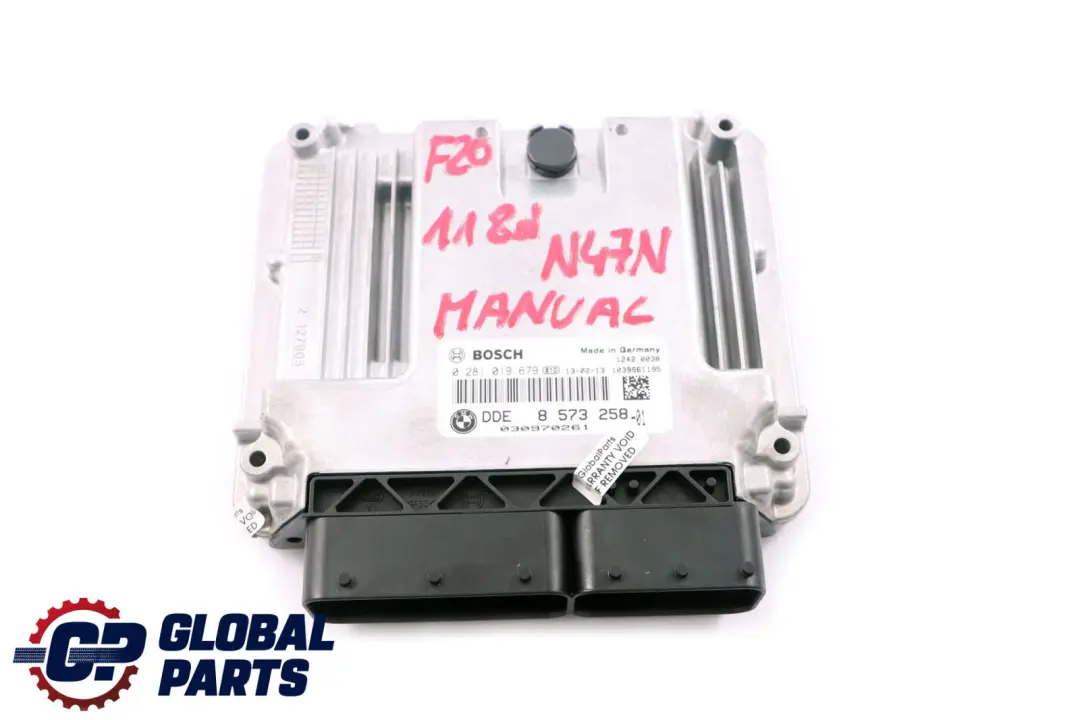 N47N Motor ECU Manual para BMW F20 F21 F30 F31 116d 316d 118d 318d Diesel con número de pieza 8573258 BMW F20 F21 F30 F31 116d 316d 118d 318d Diesel N47N Motor ECU Manual - SKU 8573258 - Número de pieza 8573258