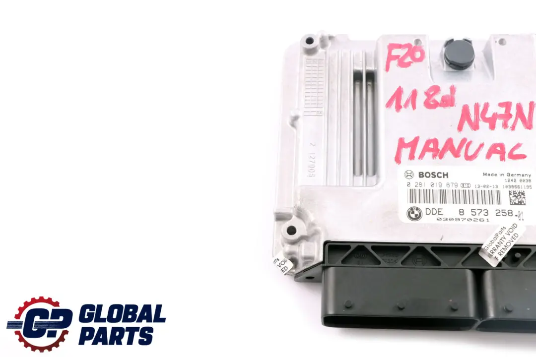 N47N Motore ECU Manuale per BMW F20 F21 F30 F31 116d 316d 118d 318d Diesel con numero di parte 8573258 BMW F20 F21 F30 F31 116d 316d 118d 318d Diesel N47N Motore ECU Manuale - SKU 8573258 - Numero di parte 8573258
