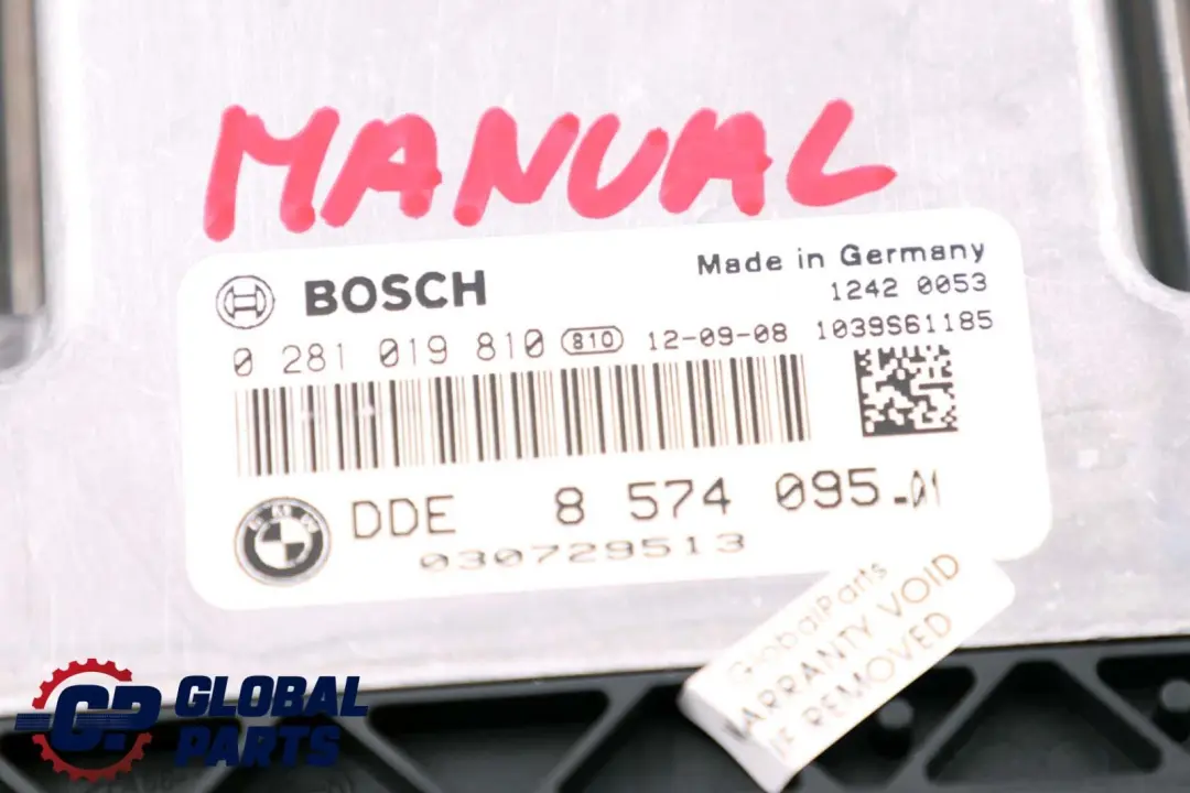 BMW F20 F21 F30 F31 116d 316d 118d 318d Diesel N47N Engine ECU Manual - SKU 8574095 - Part number 8574095