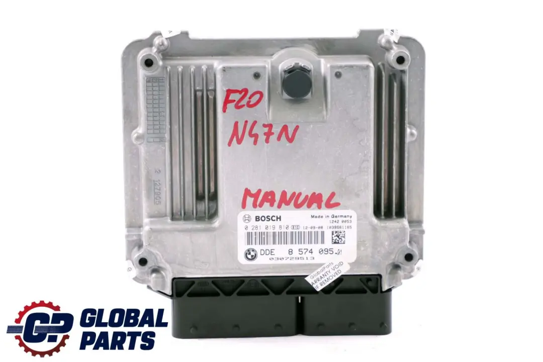 BMW F20 F21 F30 F31 116d 316d 118d 318d Diesel N47N Engine ECU Manual - SKU 8574095 - Part number 8574095