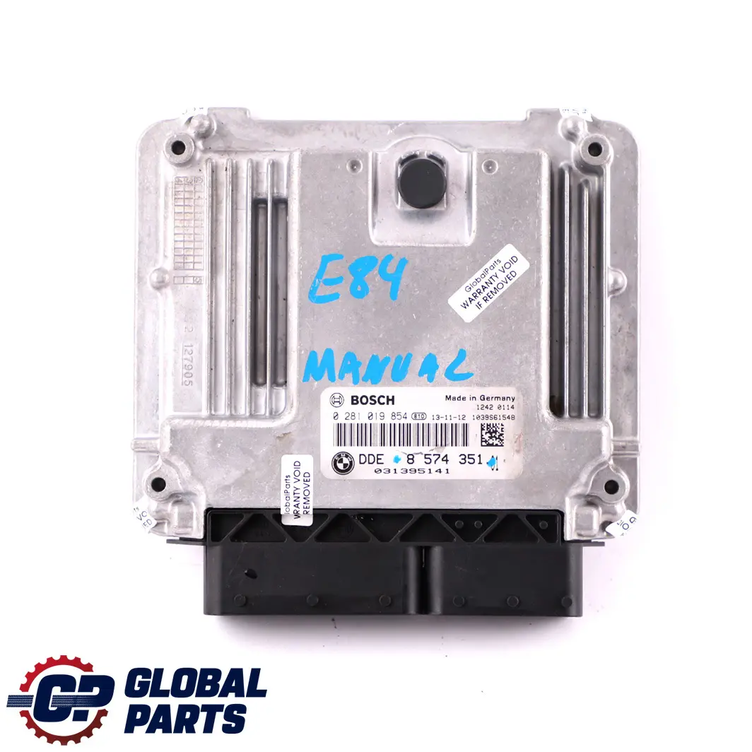 BMW X1 E84 16d 18d 18dX Diesel N47N Engine Control Unit ECU DDE Manual - SKU 8574351 - Part number 8574351