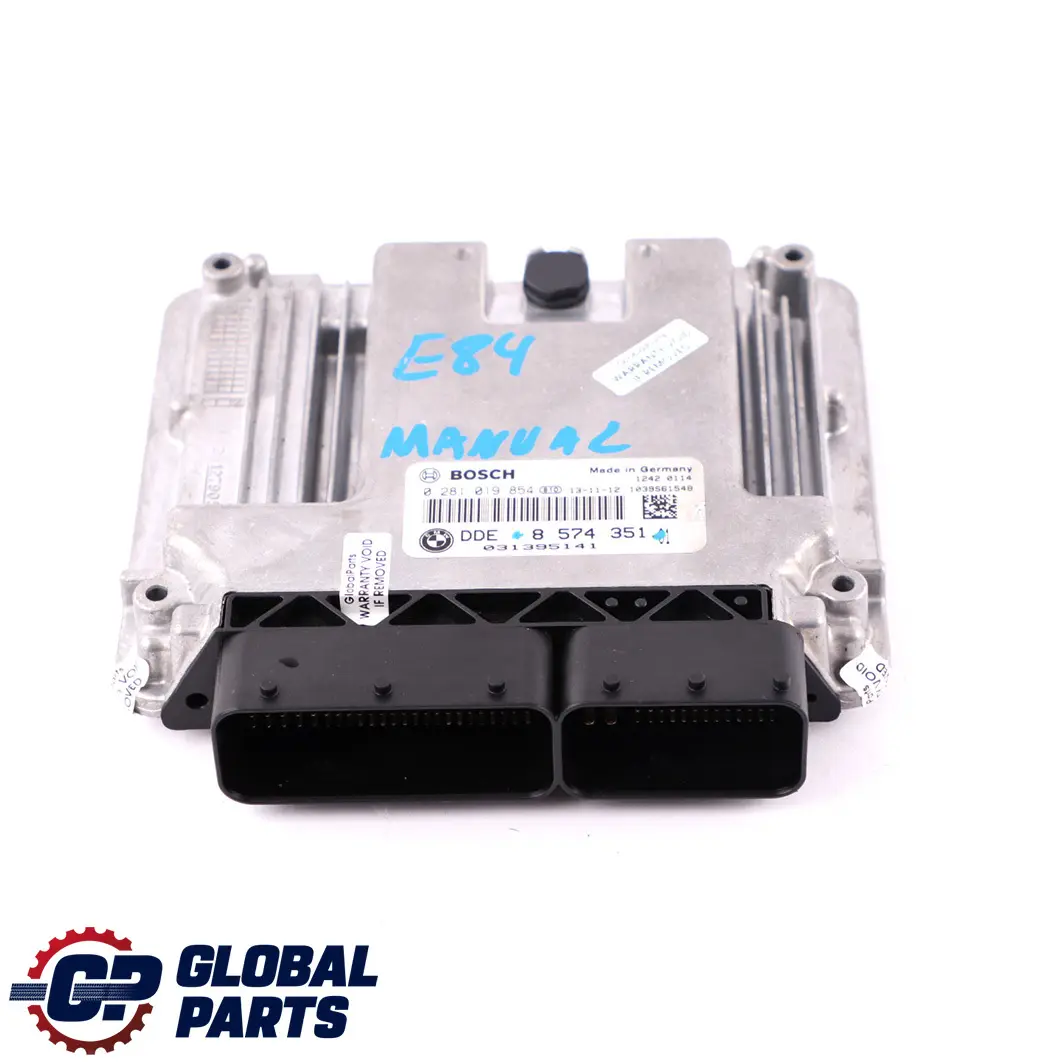 16D 18D 18Dx Diesel N47N Unidad De Control Del Motor ECU DDE para BMW X1 E84 con número de pieza 8574351 BMW X1 E84 16D 18D 18Dx Diesel N47N Unidad De Control Del Motor ECU DDE - SKU 8574351 - Número de pieza 8574351