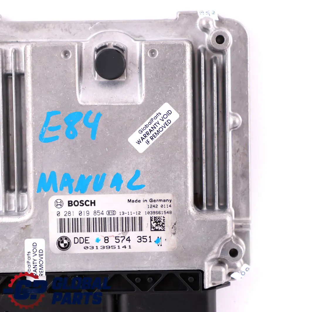 BMW X1 E84 16d 18d 18dX Diesel N47N Engine Control Unit ECU DDE Manual - SKU 8574351 - Part number 8574351