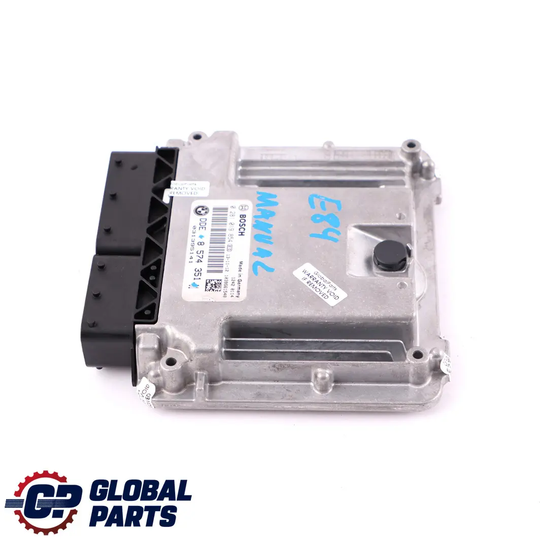 16D 18D 18Dx Diesel N47N Unidad De Control Del Motor ECU DDE para BMW X1 E84 con número de pieza 8574351 BMW X1 E84 16D 18D 18Dx Diesel N47N Unidad De Control Del Motor ECU DDE - SKU 8574351 - Número de pieza 8574351