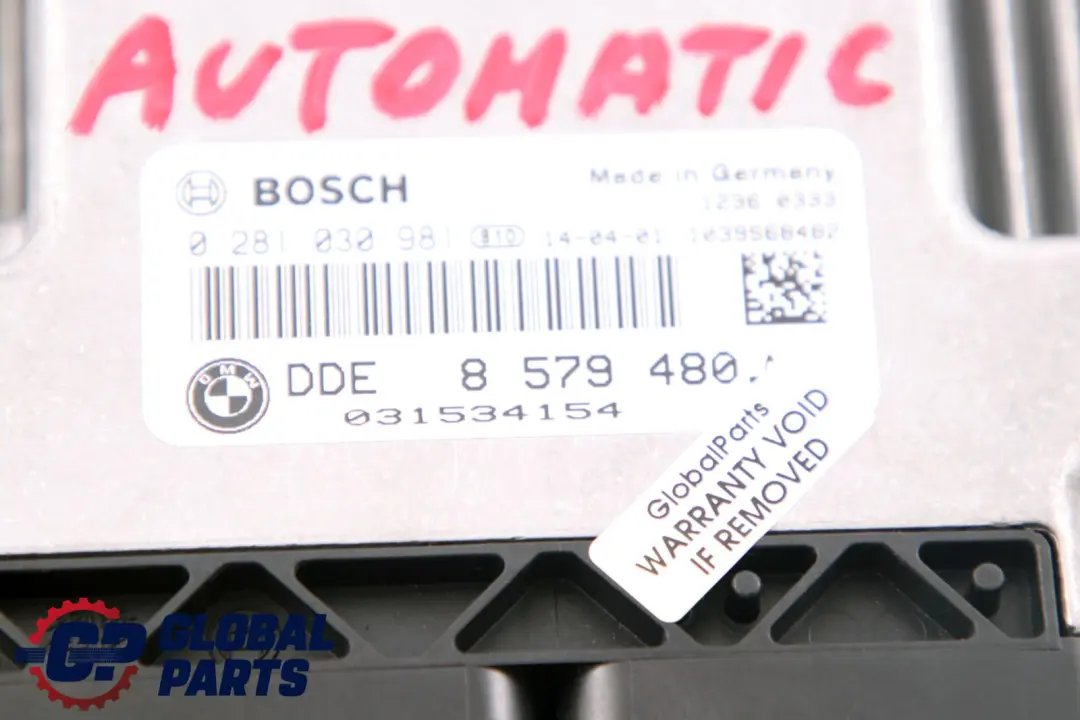BMW F10 F20 F30 120d 320d 520d N47N Engine Control Unit DDE Automatic - SKU 8579480 - Part number 8579480