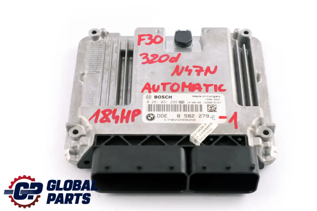 BMW F20 F30 120d 320d Diesel N47N 184PS Steuergerät DDE Schlüssel+ FEM - SKU 8582279-1 - Teilenummer 8582279