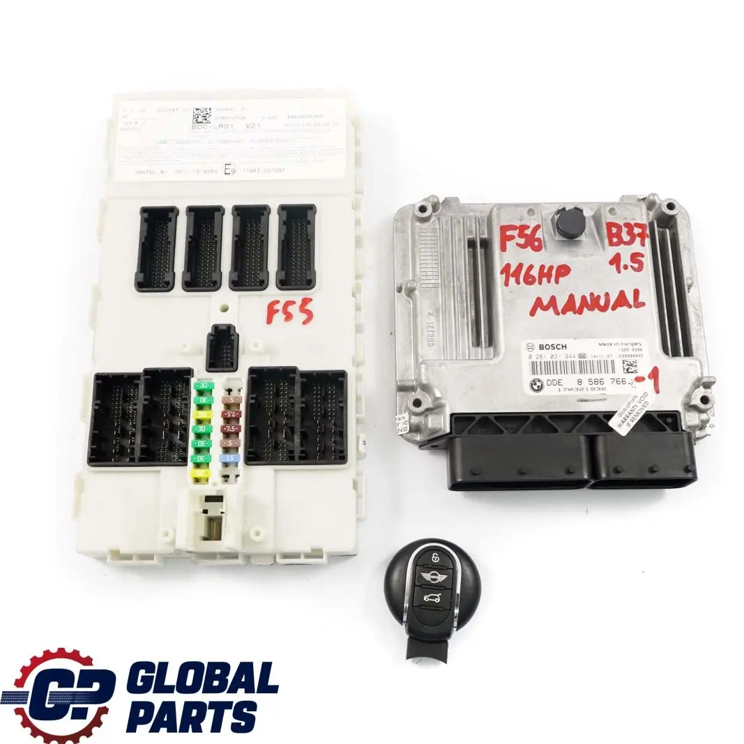 Mini Cooper D F55 F56 B37 Diesel Engine ECU Kit DDE BDC LR01 Key Manual - SKU 8586766-1 - Part number 8586766