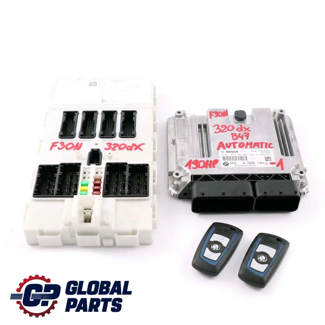 120dx 320dx B47 Engine ECU Kit DDE FEM + Keys Automatic to BMW F20 F30 LCI with Part number 8589145 BMW F20 F30 LCI 120dx 320dx B47 Engine ECU Kit DDE FEM + Keys Automatic - SKU 8589145-1 - Part number 8589145