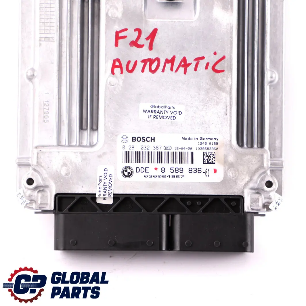 Control Unit Diesel B47 ECU DDE to BMW F20 F30 F32 125d 325d 425d Engine with Part number 8589836 BMW F20 F30 F32 125d 325d 425d Engine Control Unit Diesel B47 ECU DDE - SKU 8589836 - Part number 8589836