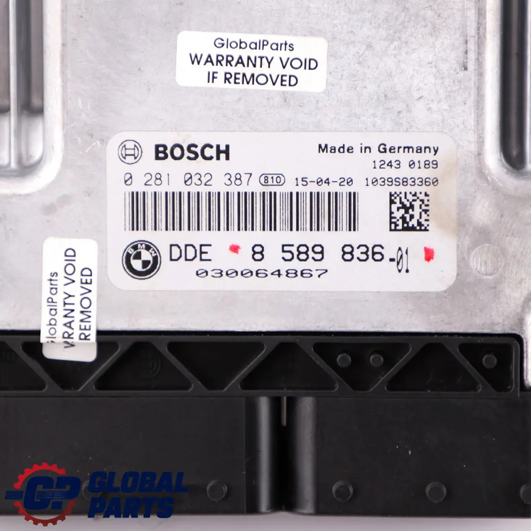 Control Unit Diesel B47 ECU DDE to BMW F20 F30 F32 125d 325d 425d Engine with Part number 8589836 BMW F20 F30 F32 125d 325d 425d Engine Control Unit Diesel B47 ECU DDE - SKU 8589836 - Part number 8589836