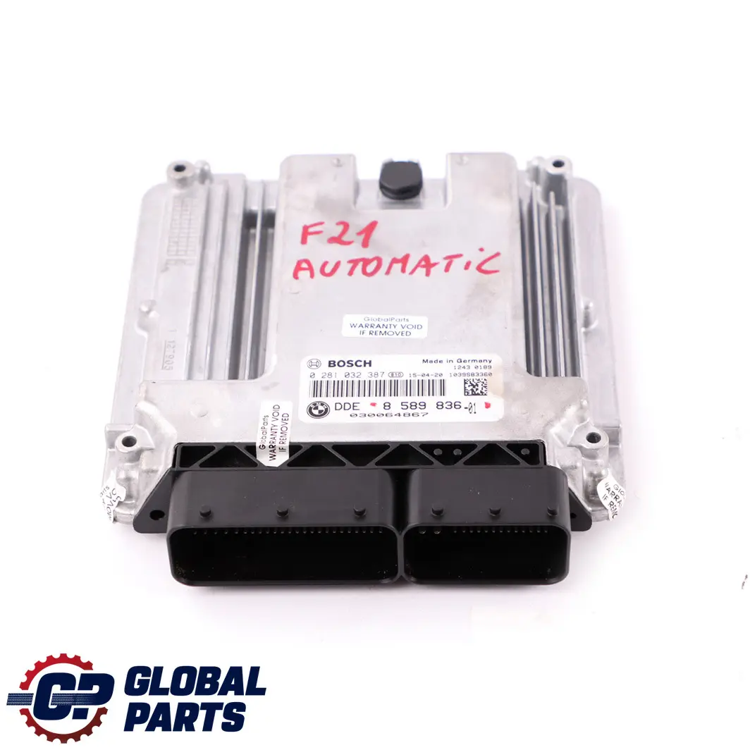 Control Unit Diesel B47 ECU DDE to BMW F20 F30 F32 125d 325d 425d Engine with Part number 8589836 BMW F20 F30 F32 125d 325d 425d Engine Control Unit Diesel B47 ECU DDE - SKU 8589836 - Part number 8589836